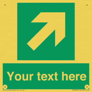 Custom Arrow Top Right Sign